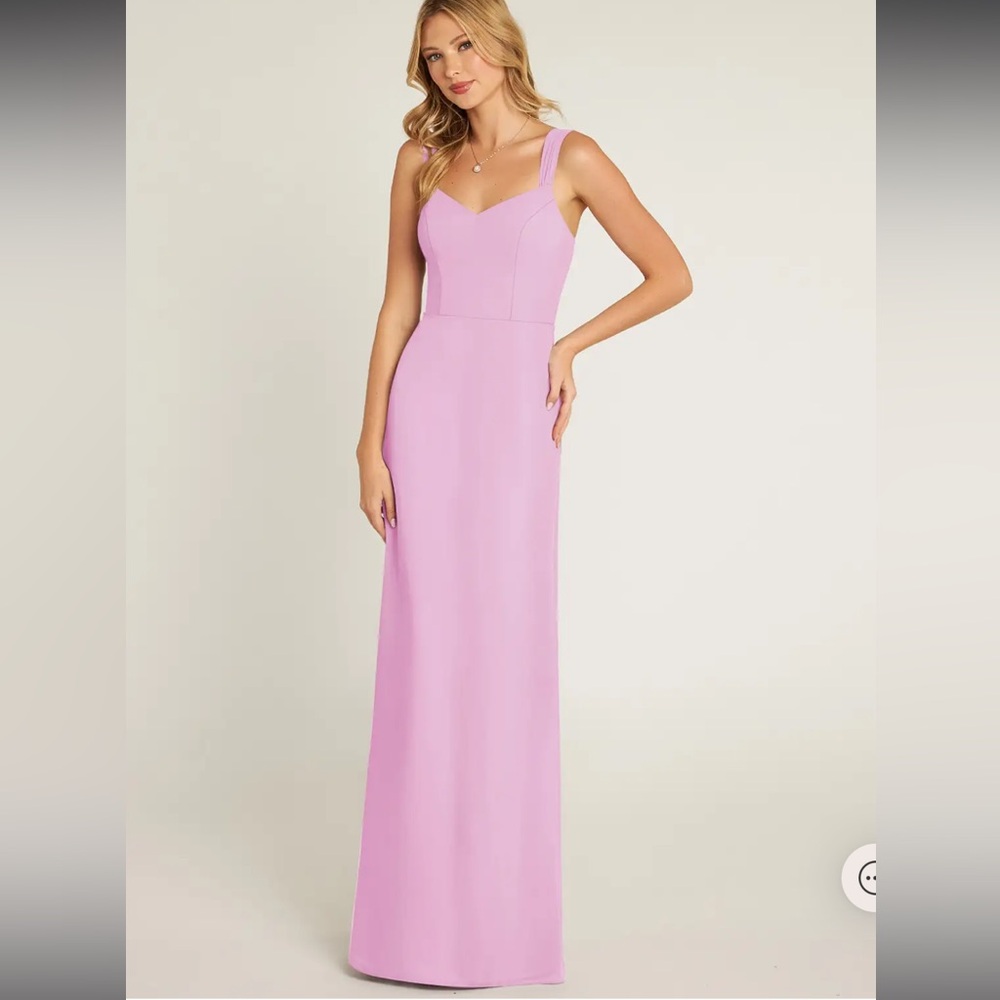 AZAZIE DENICE
Candy Pink Sheath Pleated Chiffon Dress